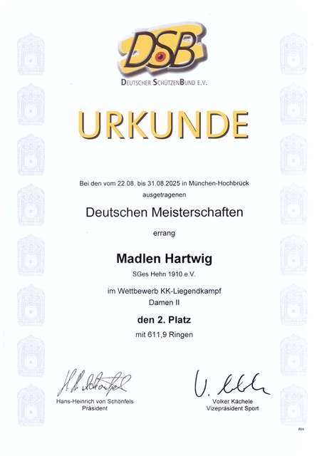 DM 2. Platz M.Hartwig