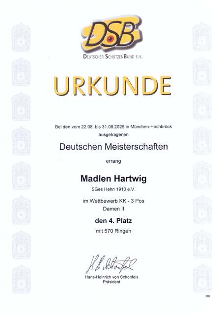 DM 4. Platz M.Hartwig